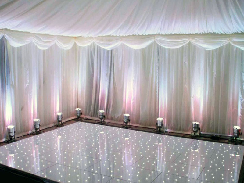 White Starlit Dance Floor & 24*24 ft for Gabon